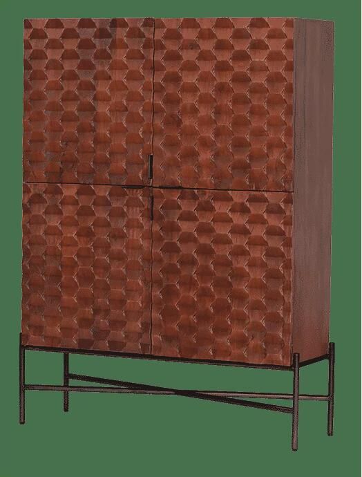 Tower Living Opbergkast Paola Mangohout 180 x 130cm Bruin