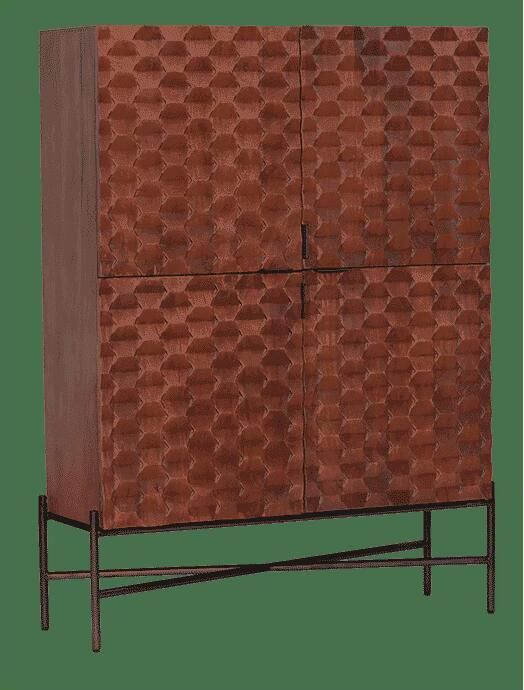 Tower Living Opbergkast Paola Mangohout 180 x 130cm Bruin