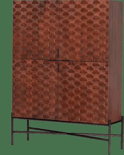 Tower Living Opbergkast Paola Mangohout 180 x 130cm Bruin