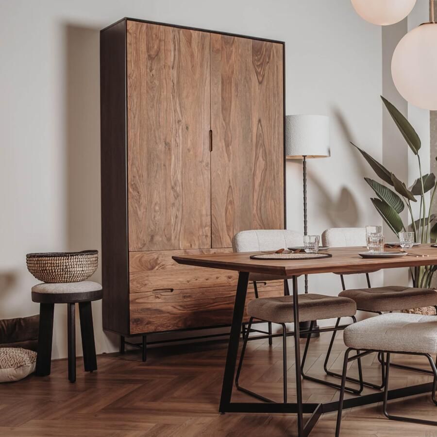 Tower Living Opbergkast Taviano Sheesham- en mangohout 220 x 120cm Bruin