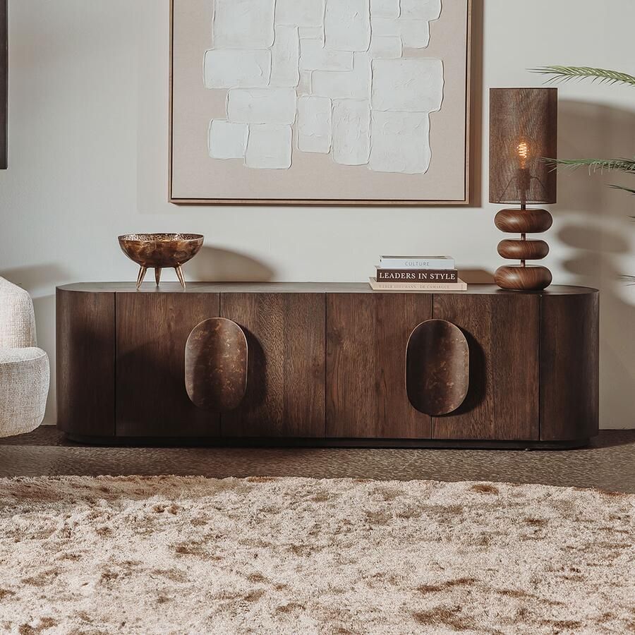 Tower Living TV-meubel Allure Eiken 180cm Donkerbruin