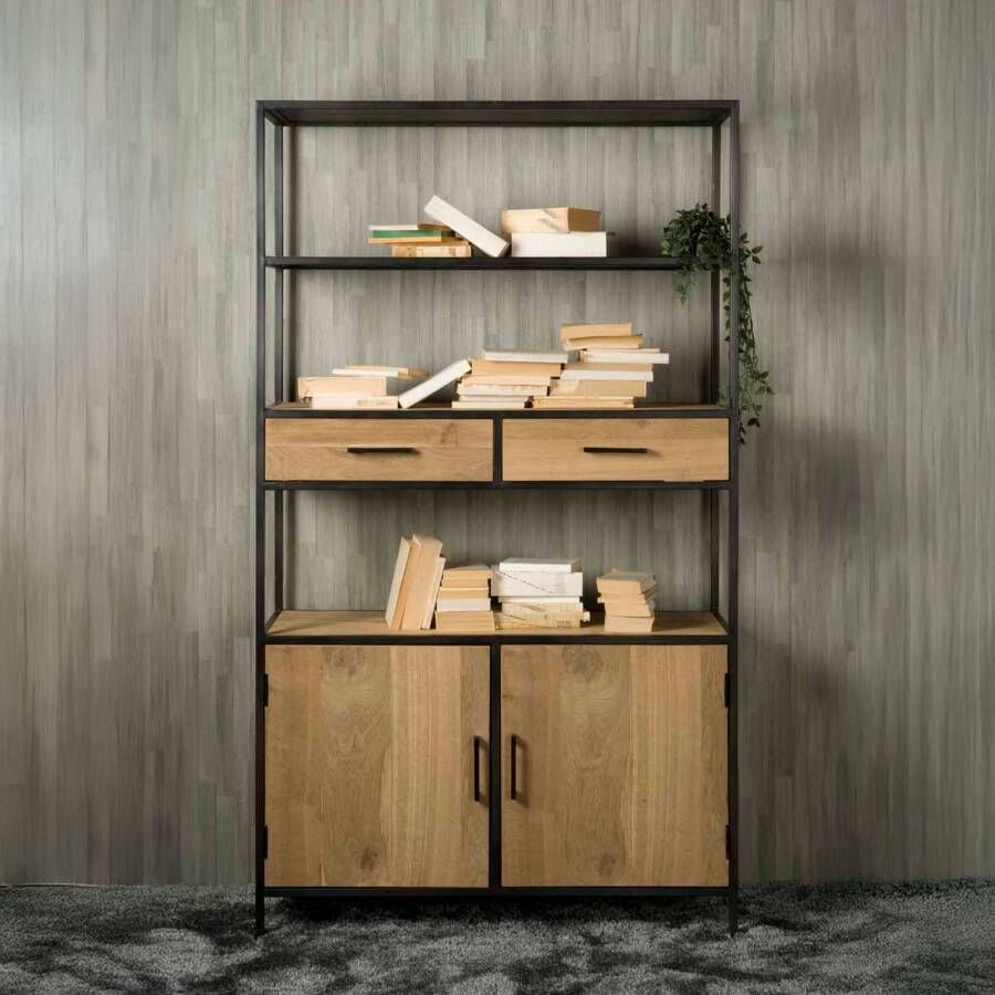 Tower Living Wandkast Luna Eiken 200 x 115cm Bruin