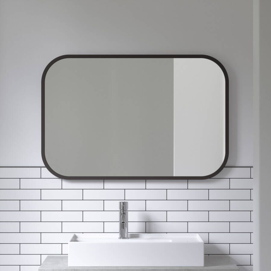 Umbra Rechthoekige Spiegel 'Hub' 91 x 61cm kleur Zwart