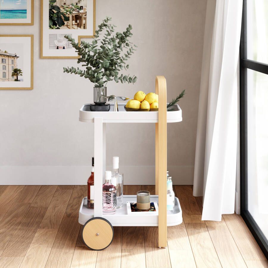 Umbra Trolley 'Bellwood' kleur Wit Naturel