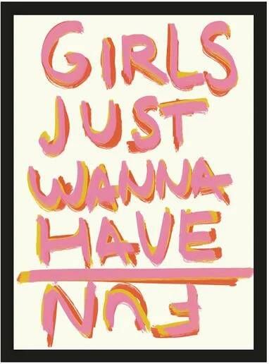 Urban Cotton Artprint P.S Written By A Girl 30 x 40cm Beige Roze