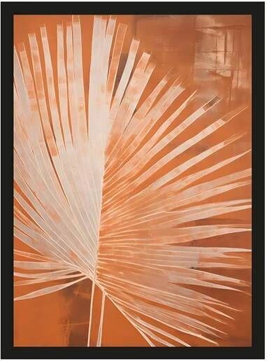 Urban Cotton Artprint Rusty Palm 30 x 40cm Meerkleurig