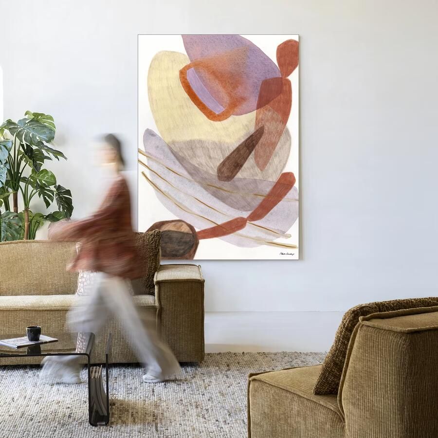 Urban Cotton Wandkleed Cargo 80 x 110cm in Frame black