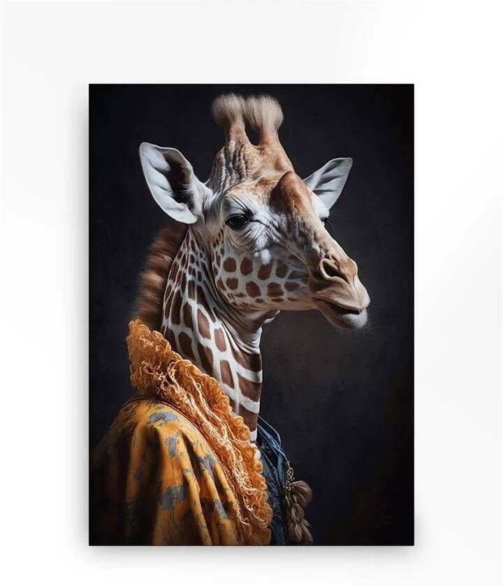 Urban Cotton Wandkleed Giraffe