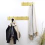 LOFT42 Factory Small Metalen Kapstok Goud 3 dubbele haken 11x42x6 - Thumbnail 2