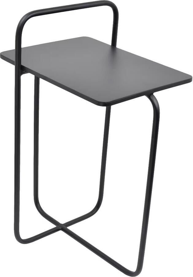 LOFT42 Easy Bijzettafel met Tijdschriften- of Krantenbak Metaal Mat Zwart 62x28x37 - Foto 2