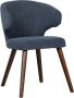 Vtwonen Cape Eetkamerstoel Stof Blauw 77x55x65 - Thumbnail 2