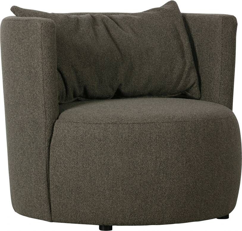 Vtwonen Explore Fauteuil Bouclé Bruin 81x96x92