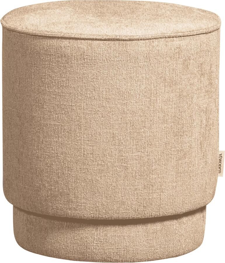 Vtwonen Pearl Poef Natural Melange 45x40x40