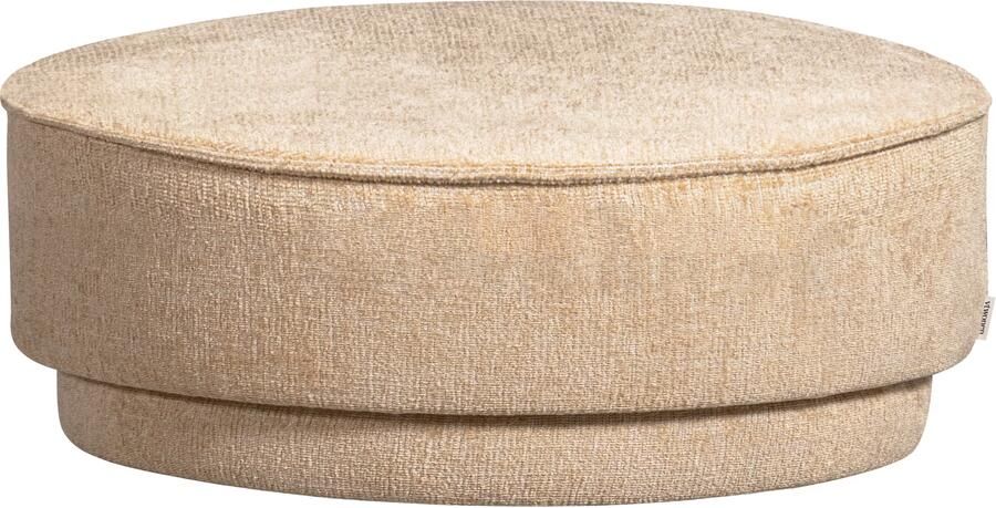 Vtwonen Pearl Poef Chenille Natural Melange 80x80x28