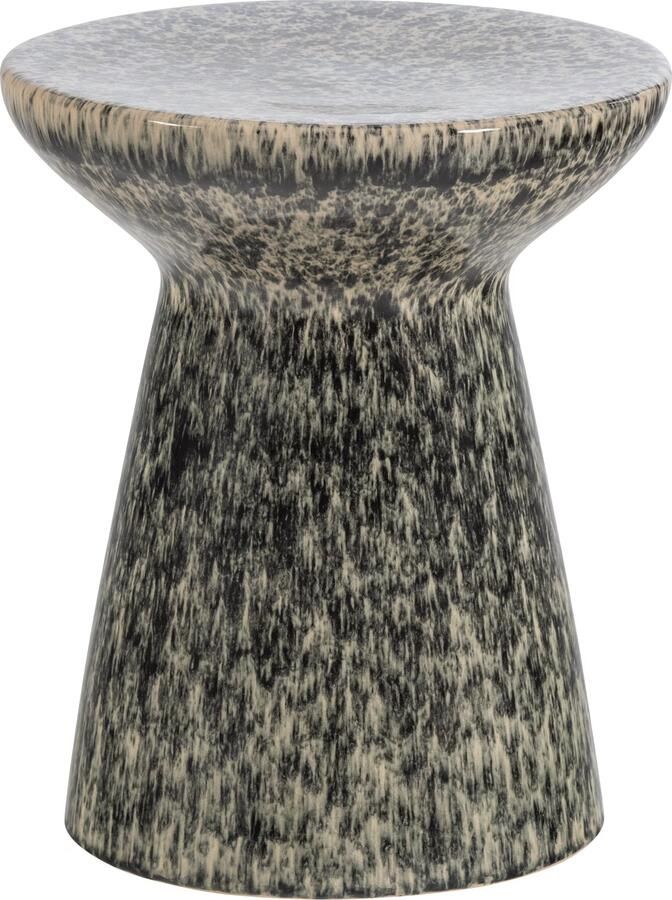 Vtwonen Ronde Bijzettafel Fleck Keramiek Donkergrijs