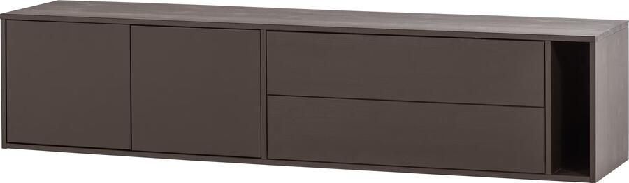 Vtwonen TV-meubel Settle Down Grenenhout 200cm Middenbruin