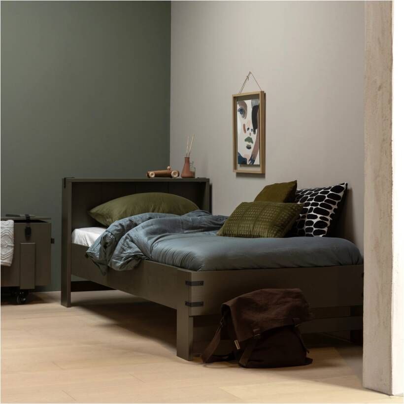 WOOOD Bed Bobby 90 x 200cm Forest Green