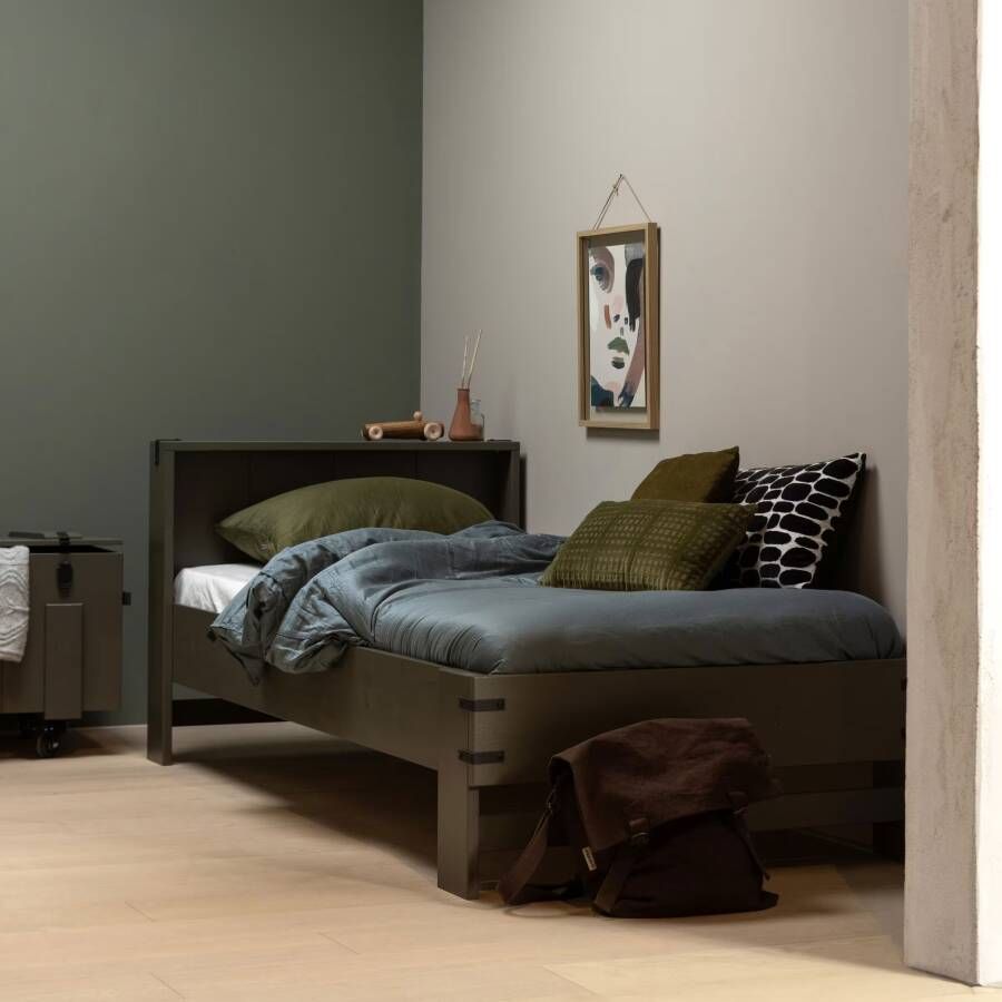 WOOOD Bed Bobby 90 x 200cm Forest Green