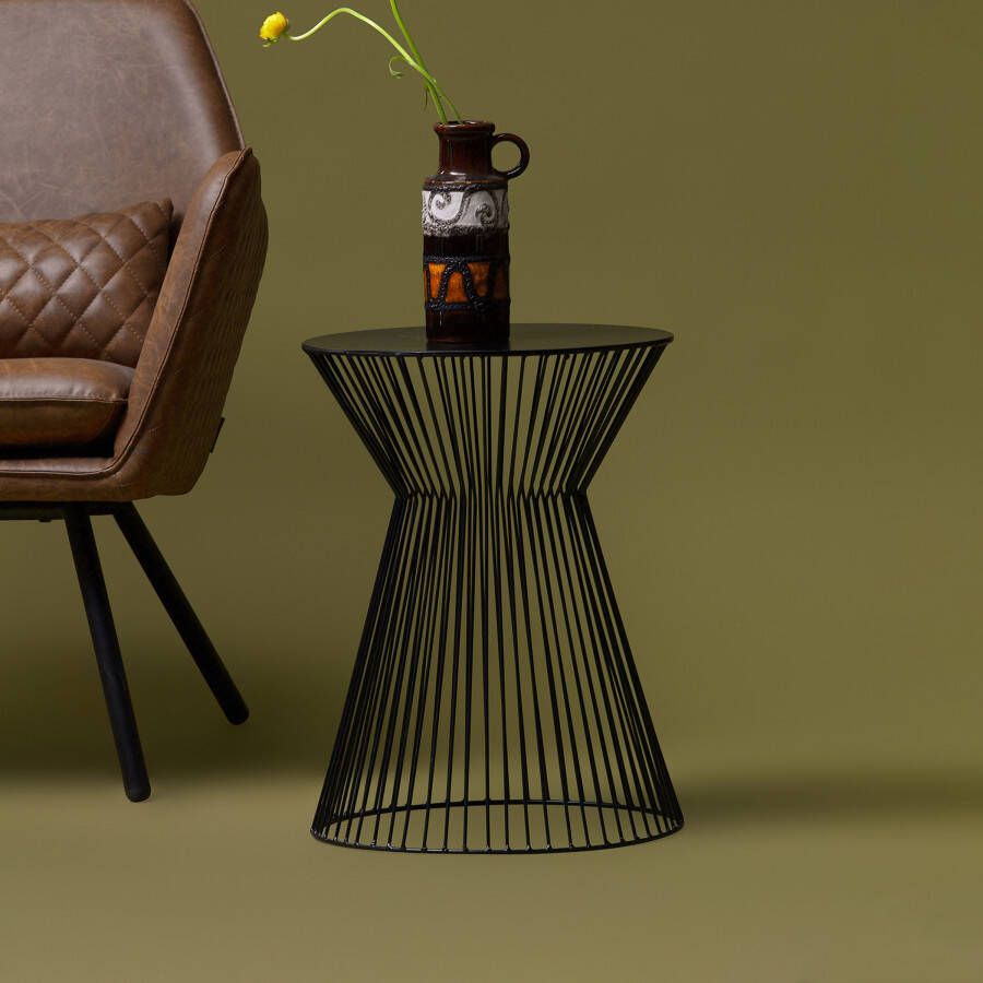 WOOOD Bijzettafel Suus 35cm Zwart Rond