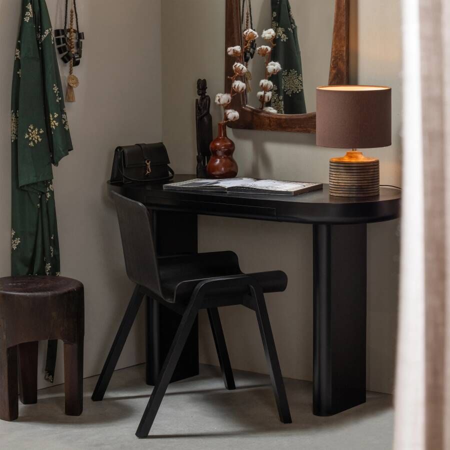 WOOOD Exclusive Bureau Sidetable Mael Met 1 lade Zwart