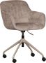 Woood Morros Bureaustoel Polyester Taupe 88x57x60 - Thumbnail 2