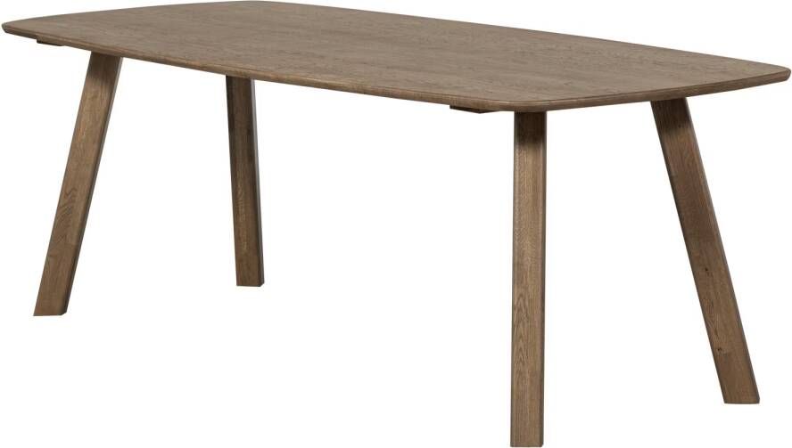 WOOOD Deens Ovale Eettafel Tablo Eikenhout 180 x 100cm Cashmere Bruin