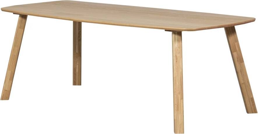 WOOOD Deens Ovale Eettafel Tablo Eikenhout 180 x 100cm Transparant