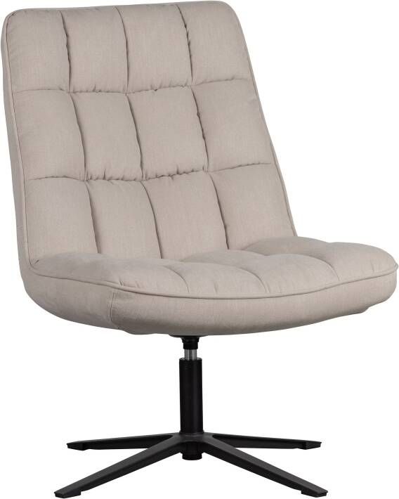 WOOOD Dirkje Draaifauteuil Polyester Naturel 101x70x85