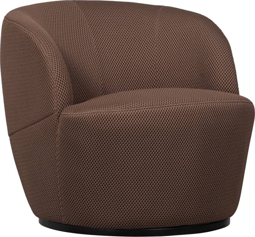 Woood Serra Draaifauteuil Mesh Espresso 68x70x77