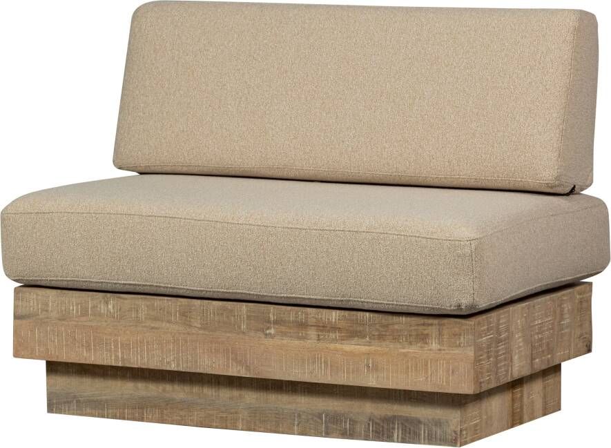 WOOOD | Balk muurbankje mango inclusief kussens naturel | Tuinmeubelen | Tuinbank - Foto 4