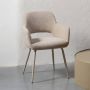 WOOOD Eetkamerstoel Jenny gepolsterd 4-poots onderstel h 80 cm x b 58 cm (set 2 stuks) - Thumbnail 2