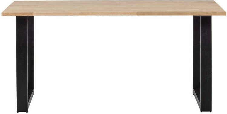 WOOOD Eettafel 'Tablo' met U-poot 180 x 90cm