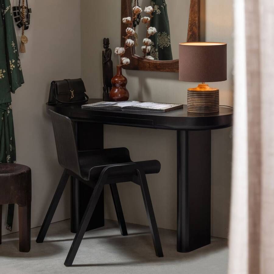 WOOOD Exclusive Bureau Sidetable Mael Met 1 lade 120 x 50cm Zwart