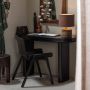 WOOOD Exclusive Bureau Sidetable Mael Met 1 lade 120 x 50cm Zwart - Thumbnail 2