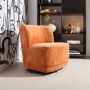 WOOOD Exclusive Draaifauteuil Atty Structure Velvet - Thumbnail 2