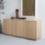 WOOOD Exclusive Dressoir Zuma Eikenhout 200cm Transparant - Thumbnail 3