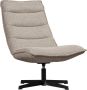 WOOOD Draaifauteuil Nika Bouclé Taupe Melange 92x65x92 - Thumbnail 2