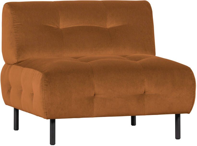 WOOOD Exclusive WOOOD Fauteuil 'Lloyd' Velvet kleur Cinnamon