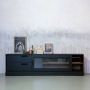 WOOOD Tv-meubel James TV-dressoir Commode glazen deur H 50 cm x B 180 cm x D 40 cm - Thumbnail 3