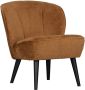 WOOOD Sara Fauteuil Fluweel Cognac 59x71x70 - Thumbnail 2