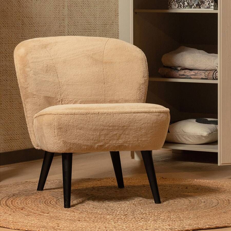 WOOOD Fauteuil Sara Fleece Naturel