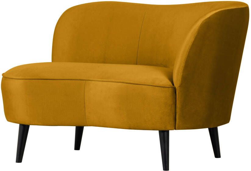 WOOOD Lounge Fauteuil 'Sara' Rechts Velvet kleur Oker