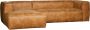 Woood Bean Hoekbank met Chaise Longue Links Eco-leder Cognac - Thumbnail 2
