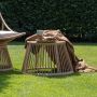 WOOOD Outdoor Hocker Bijzettafel Alatna Wicker 43cm Naturel Rond - Thumbnail 2