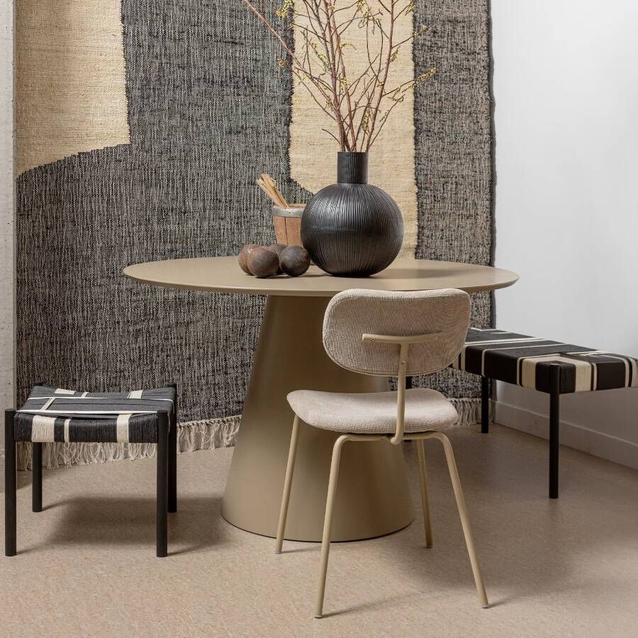 WOOOD Ronde Eettafel Jorre 120cm Military Brown Exclusive