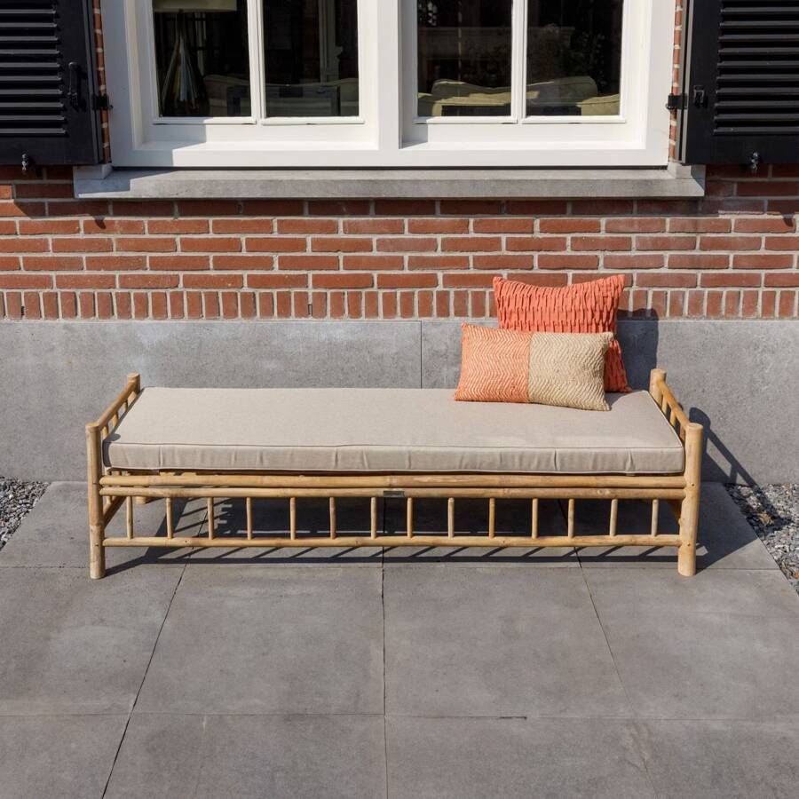 WOOOD Tuinbank Bamboo Bamboe hout Taupe