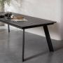 Woood Eettafel Veerle Aluminium|Polywood Antraciet 74x220x100 - Thumbnail 2