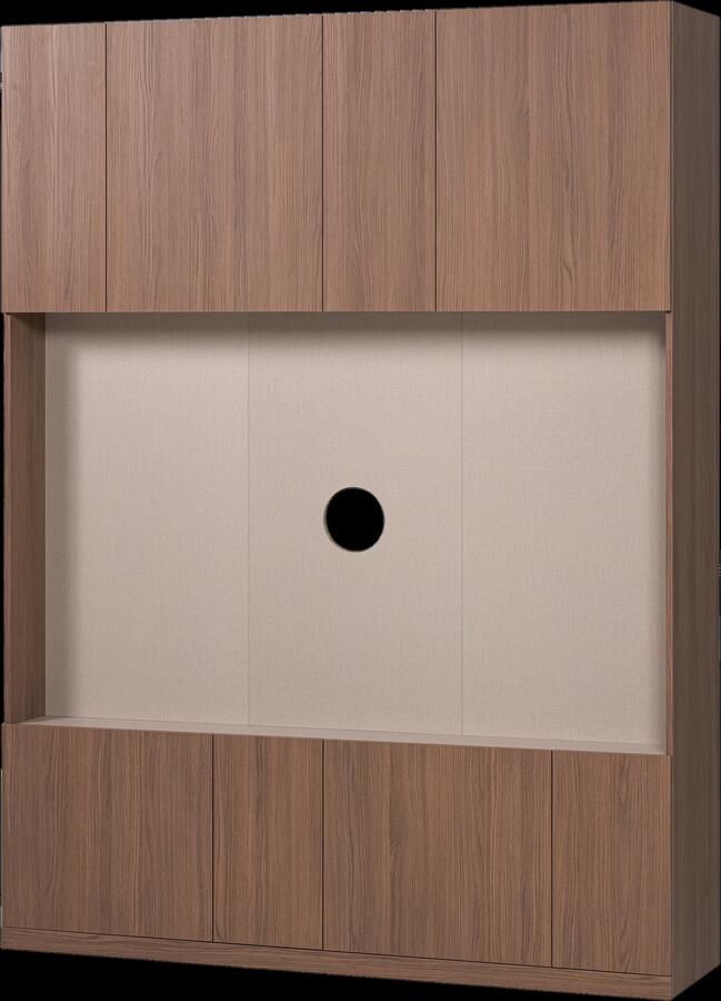 WOOOD Build Tv Opbergkast 160 cm Eiken Fineer Naturel 215x160x41