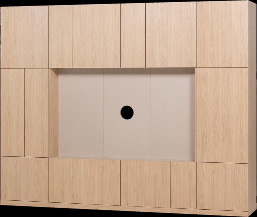 WOOOD Build Wandkast Combinatie 268 cm Eiken Decor Naturel