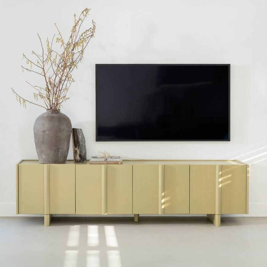 WOOOD TV-meubel Basu Grenen 200cm Moss Exclusive